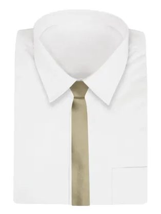 Trendy pánská kravata ve zlatém odstínu