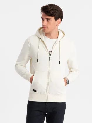 Nadčasová zelená mikina s kapucí V7 EM-SSZP-0210