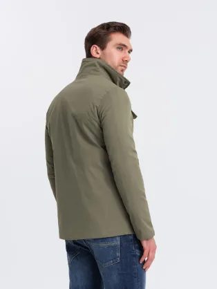 Moderní bílá bomber bunda