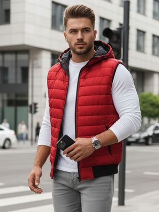 Módní béžová pánská přechodná bunda V1 JALP-0215