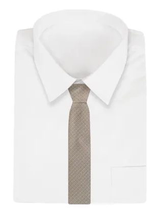 Elegantní béžová kravata s jemnou texturou