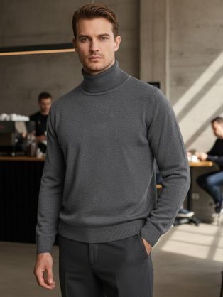 Pánské tmavě modré elegantní kalhoty