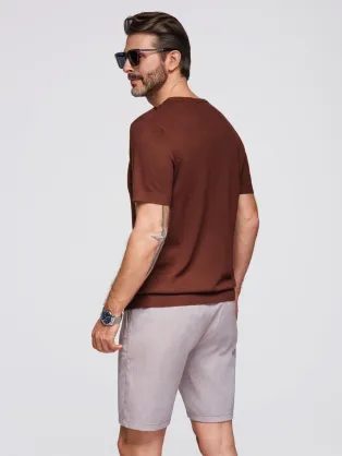 Bílé pánské tričko s módním potiskem V1 TSPT-0246