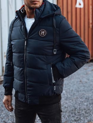 Trendy zimní bunda s kapucí v granátovém provedení