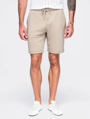 Elegantní béžové kraťasy V3 SRCS-0206