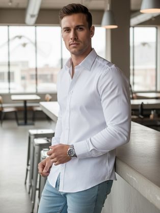 Kubánská světle hnědá košile V6 SHSS-0168