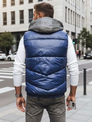 Bordó stylová vesta bez kapuce