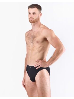 Tmavě šedé slipy s užšími boky Bamboo Pure Line