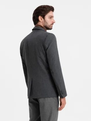 Ležérní jasně šedá košile s kapsou V2 SHCS-0148