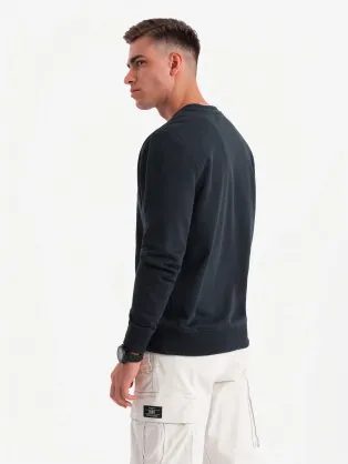 Moderní černá mikina s trendy nápisem B1680