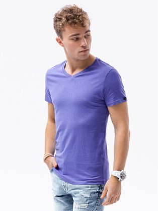 Jednoduché fialové tričko S1369