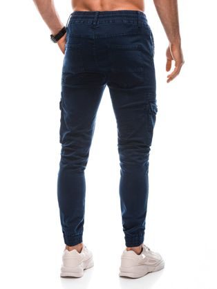 Trendy jogger kalhoty v námořnicky modré barvě P1401