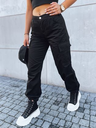 Černé dámské stylové kalhoty Adventure