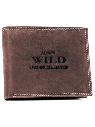 Hnědá pánská kožená peněženka Wild
