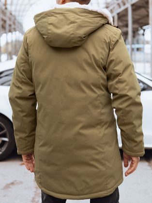 Pánská stylová zimní kamelová bunda