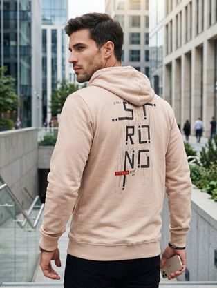 Základní hnědá mikina na zip V2 SSBZ-0178