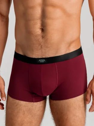 Stylové tmavě červené boxerky U286