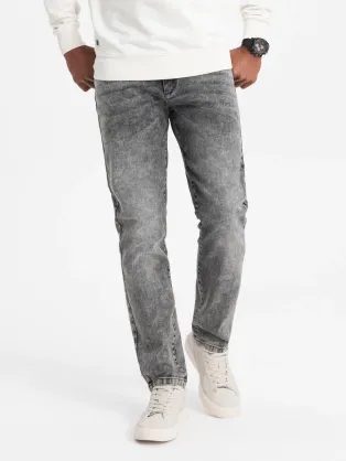 Trendy šedé pánské džíny V4 PADP-0133