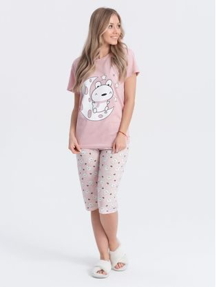 Dámské růžové originální pyžamo ULR253