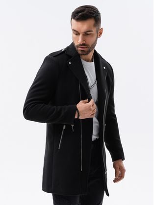 Originální kabát v černé barvě C537