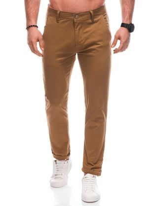 Klasické kamelové chinos kalhoty P1461