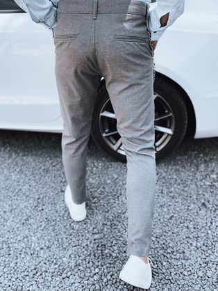 Pánské černé chinos kalhoty s elastickým pasem V3 PACP-0158