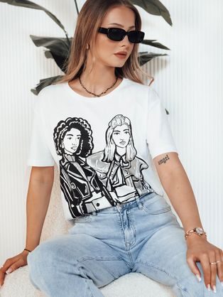 Krásné dámské grafitové tričko s potiskem Creative