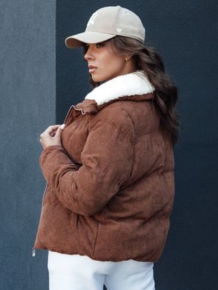 Béžová dámská bunda v originálním provedení LUSTER