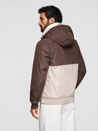 Stylový pánský vícevrstvý náramek z kůže a korálků - černý