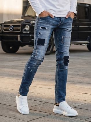 Pánské trendy modré džíny