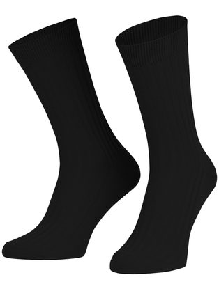 Vysoké černé bavlněné ponožky