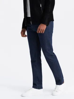 Módní indigo pánské džíny V1 PADP-0152