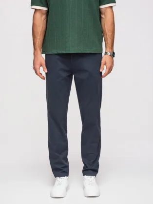 Pánské tmavě modré chinos kalhoty V4 PACP-0293