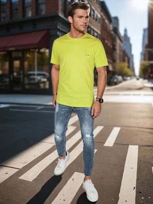 Vínové bavlněné tričko V10 TSBS-0146