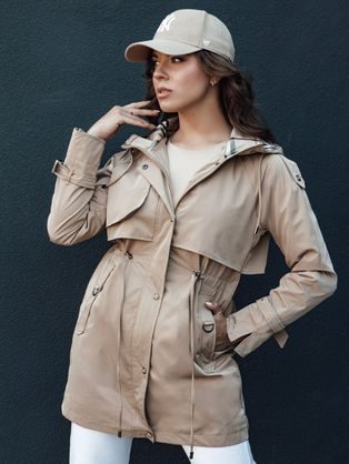 Dámská parka v béžové barvě Fashlove