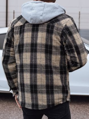 Béžová pánská bunda V2 OM-JANP-0159