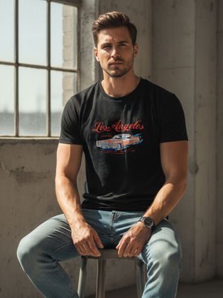 Atraktivní černá mikina s popisem