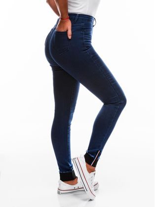 Dámské modré trendové džíny PLR181