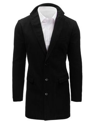 Černý pánský kabát