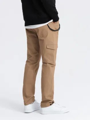Trendy zelené kapsáčové jogger kalhoty