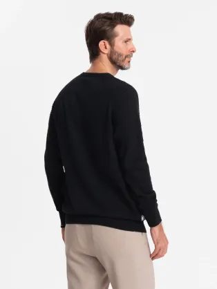 Šedé pánské tričko z úpletu s knoflíčky V3 TSCT-0254