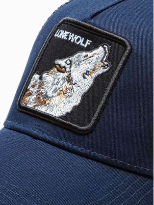 Veselá granátová kšiltovka Wolf H084