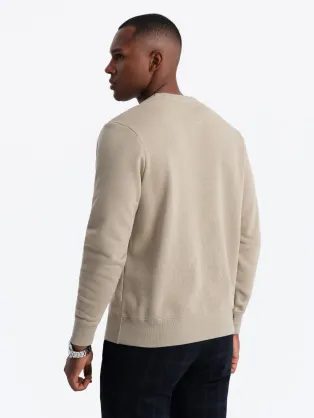 Pohodlná písková mikina s nášivkou V3 SSNZ-0134