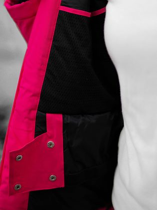 Růžová příjemná dámská zimní bunda JS/HH012/28Z
