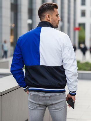 Stylová pánská granátová bomber bunda V2 OM-JALP-0143