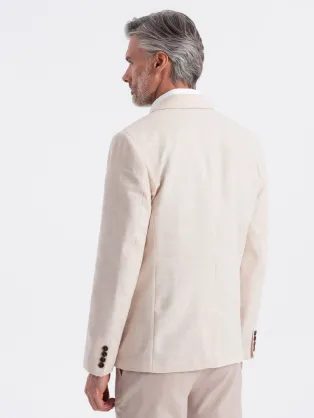 Zajímavá bílá košile s trendy vzorem V1 SHCS-0156