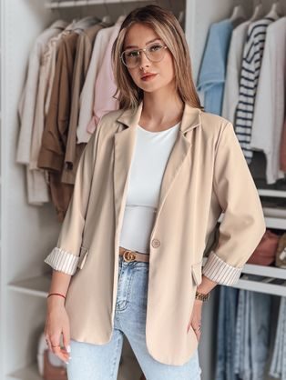 Dámské béžové oversize sako RESIDAL
