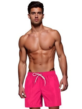Moderní fuchsiové pánské plavky