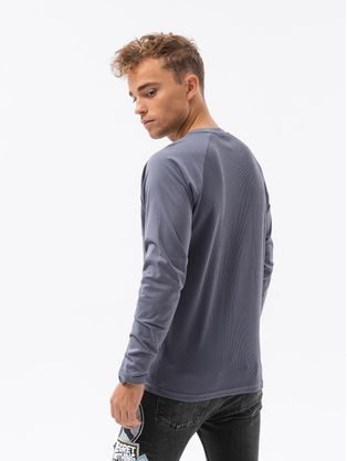 Tričko s dlouhým rukávem v tmavě šedé barvě