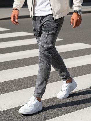 Módní pánské černé joggery V2 PADJ-0150